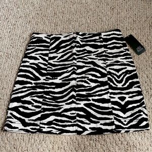 Zebra skirt